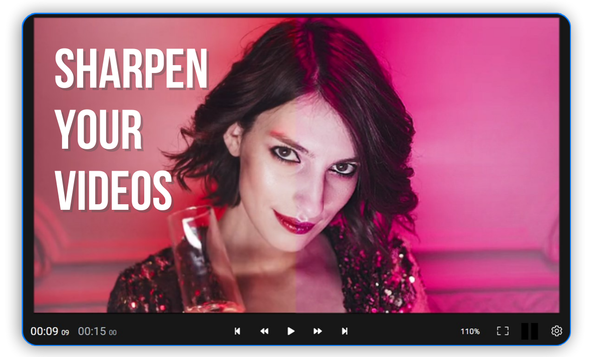 How to sharpen a video Simple, Online Video Editor Flixier